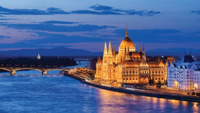 Danube River at Night, Budapest, Amawaterways, Hungry